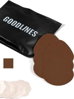 Goodlines BREAST LIFT TAPE kit with nip covers in Mocha, Invisible Bra, NWT